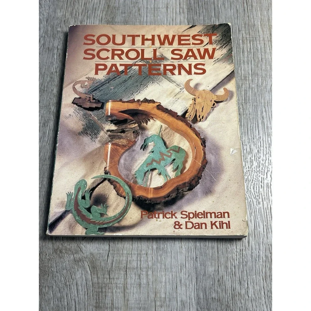 1994 PATRICK SPIELMAN WOODWORKING BOOK SOUTHWEST SCROLL SAW Pattens 200 Patterns